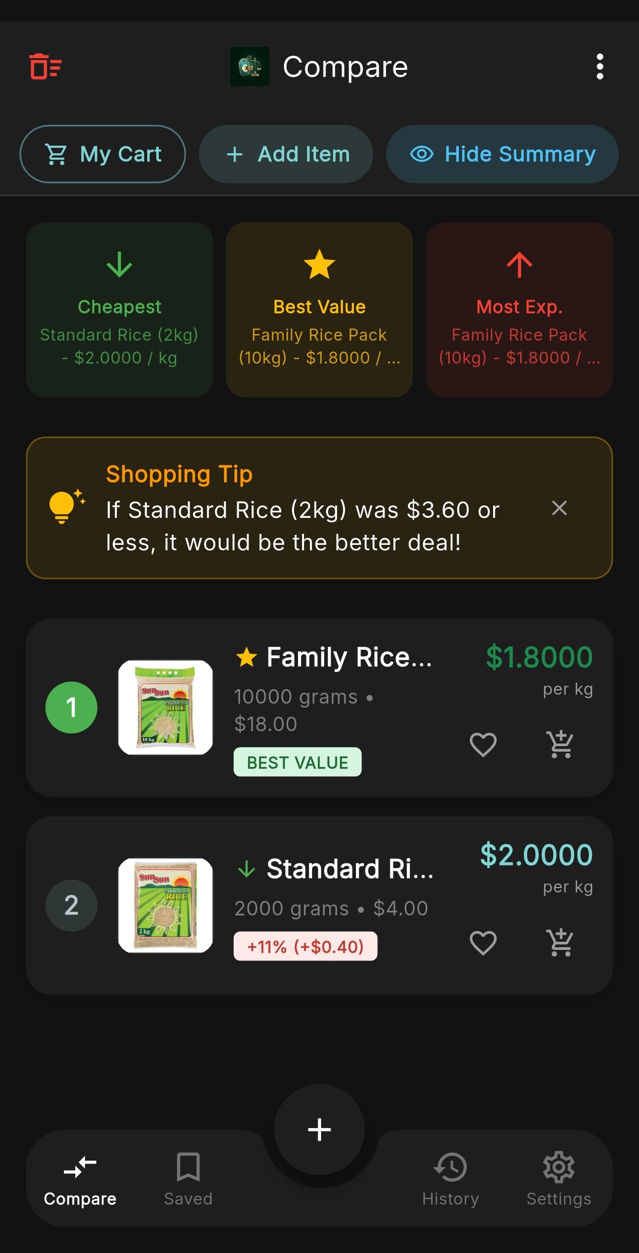 Unit Price: Which is Cheaper? — Unit comparison calculator
